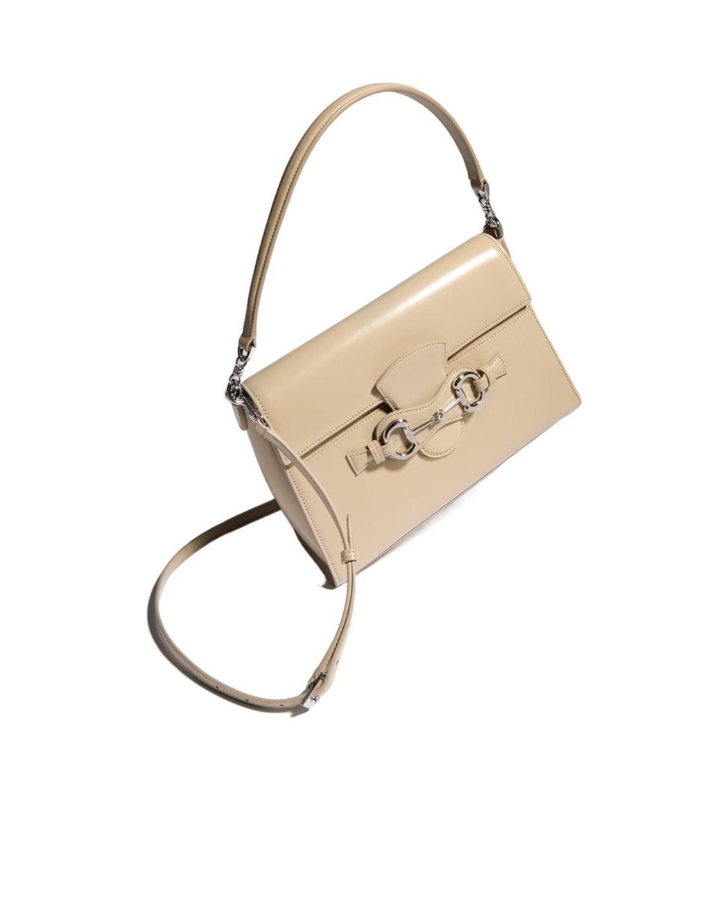 Gucci Natural Horsebit Duomo Medium Top Handle Bag