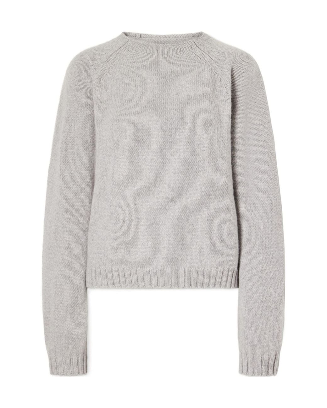 Khaite Gray Cashmere Sweater