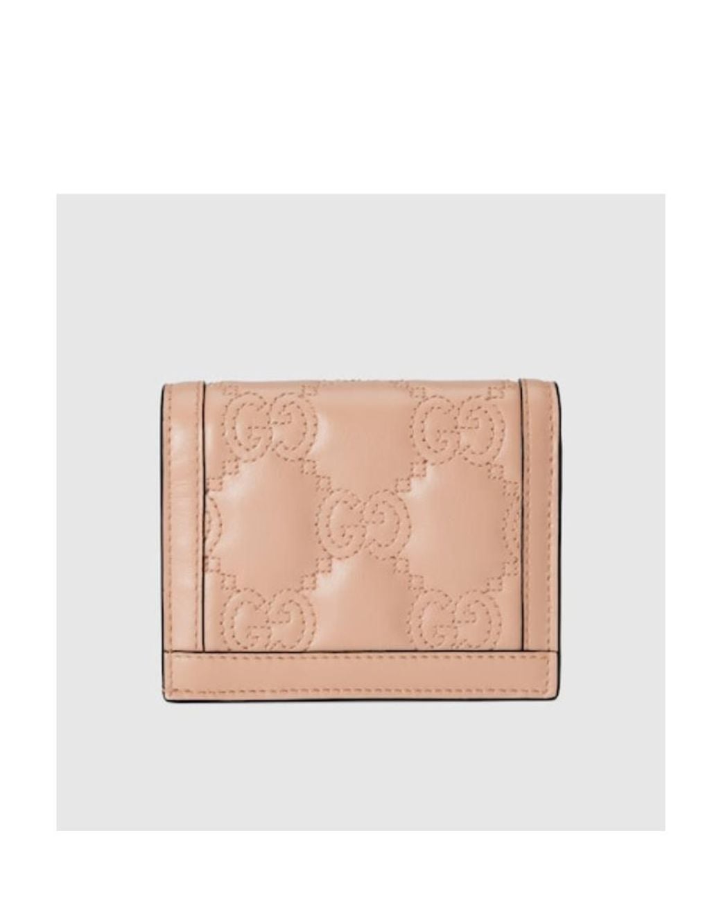 Gucci Pink Logo Plaque Bifold Wallet