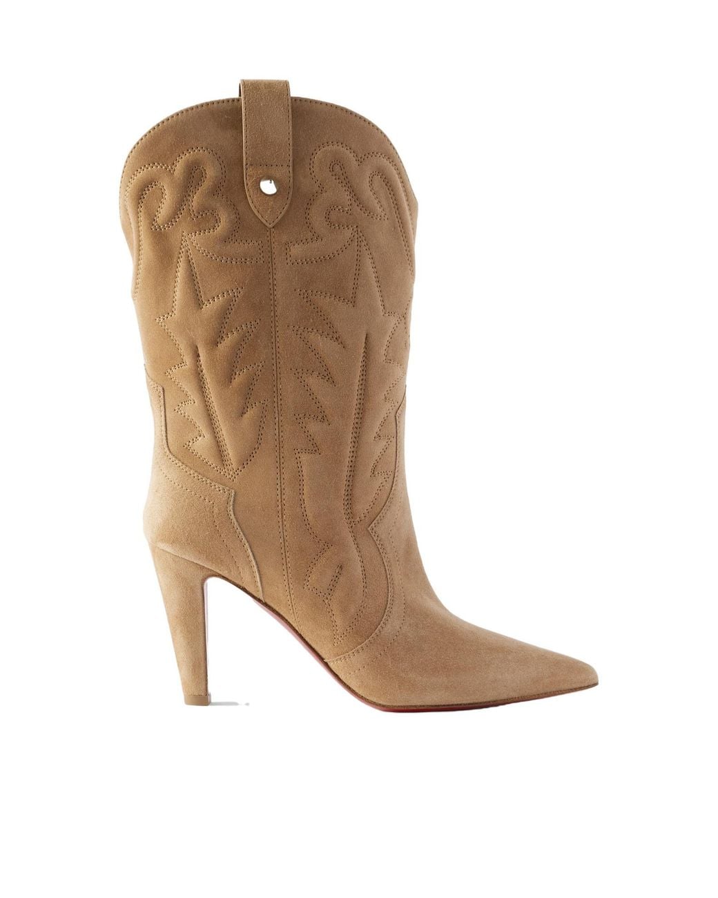 Christian Louboutin Brown Suede Knee Boots