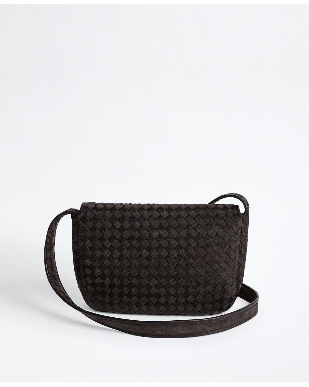 Bottega Veneta Black Veneto Messenger Bag for men