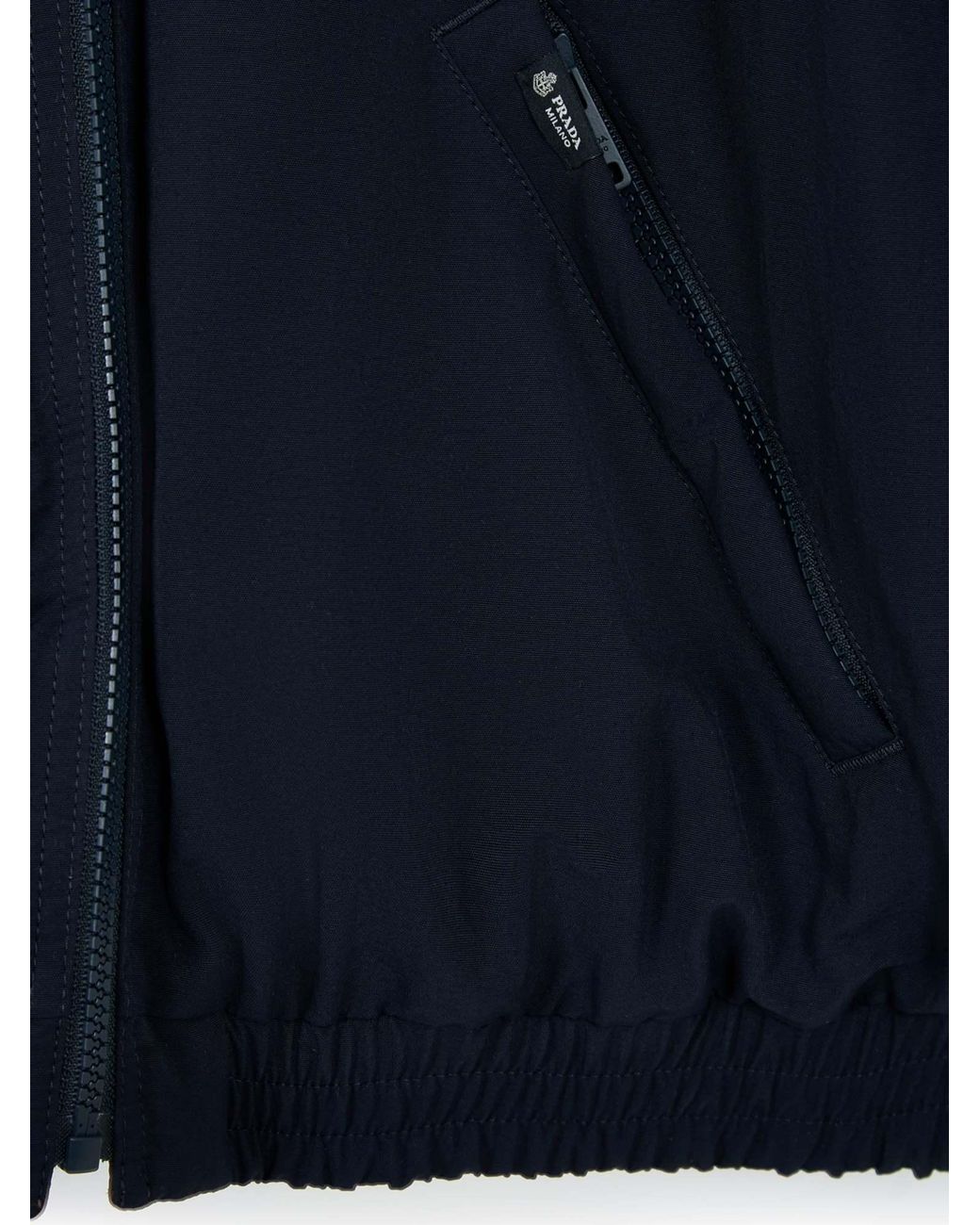 Prada Blue Reversible Re-Nylon Down Jacket
