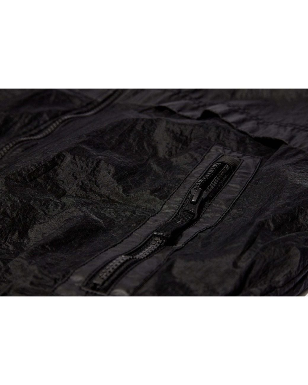 Stone Island Black Zip Up Long-Sleeved Jacket for men
