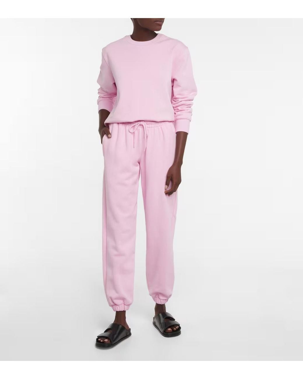 Wardrobe NYC Pink Cotton Sweatpants