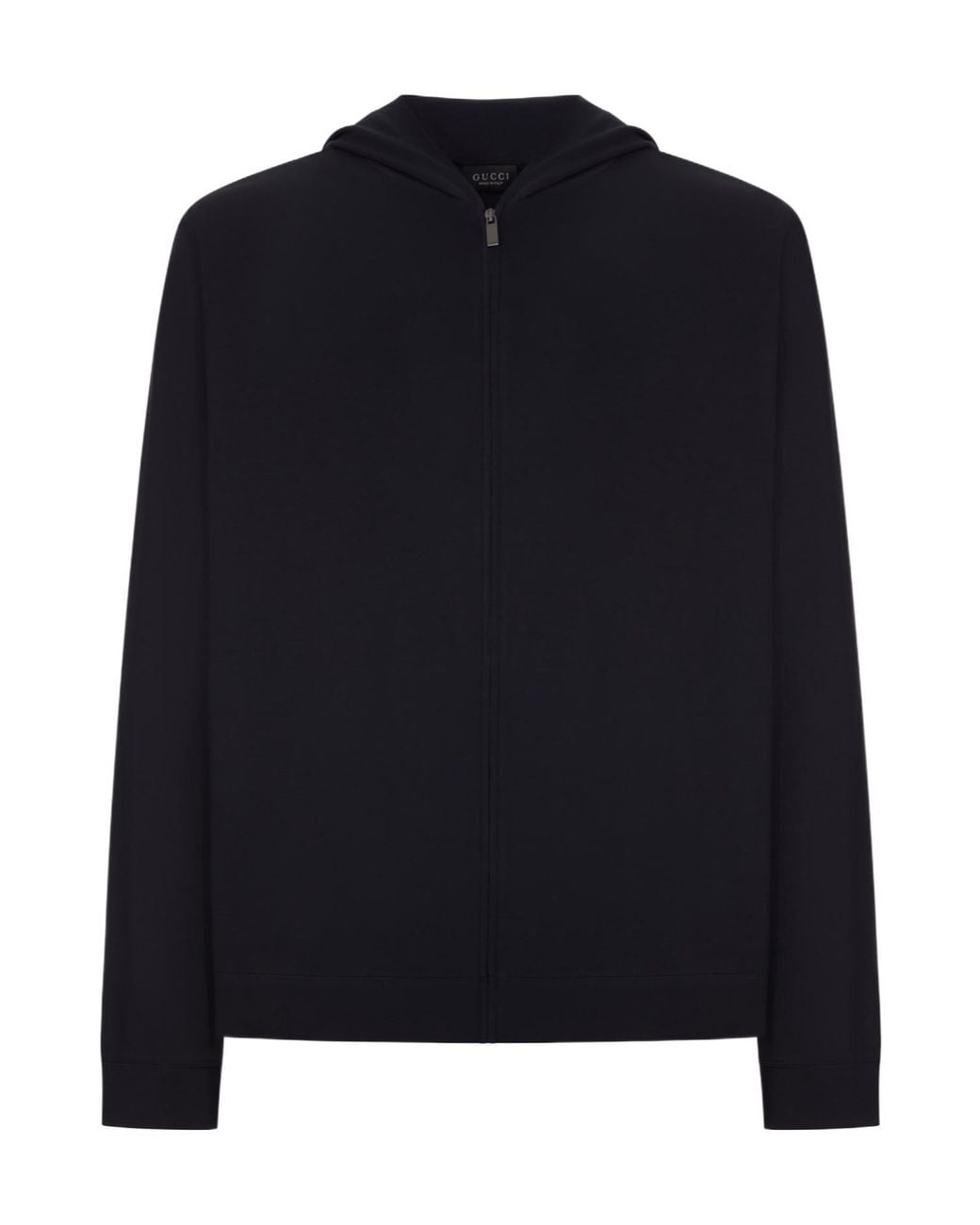 Gucci Black Soft Rayon Jersey Zip Jacket for men