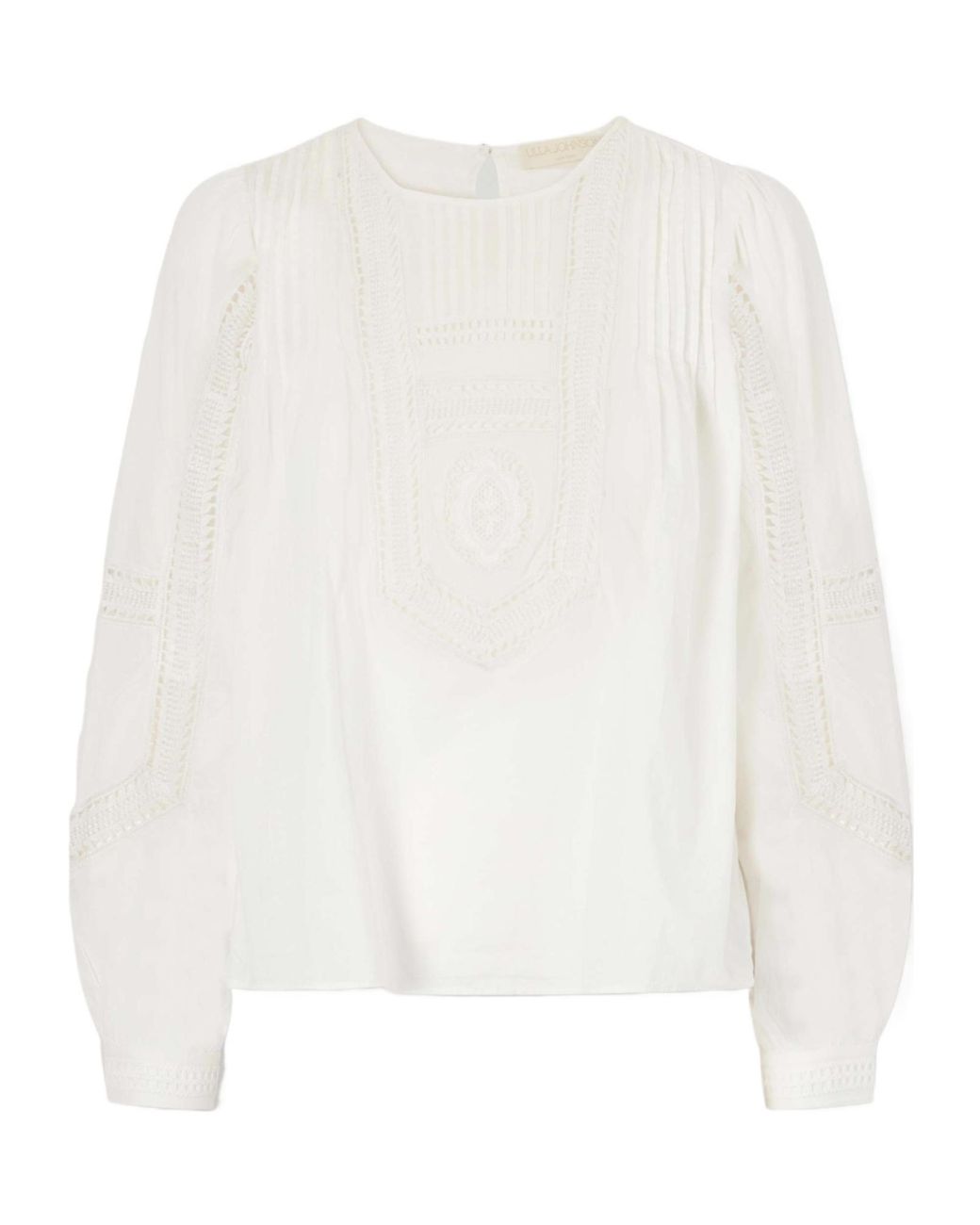 Ulla Johnson White Anglaise Cotton Blouse
