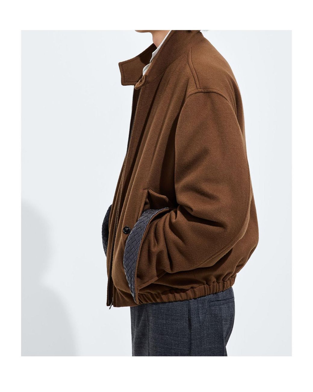 Bottega Veneta Black Wool And Cashmere Blouson for men
