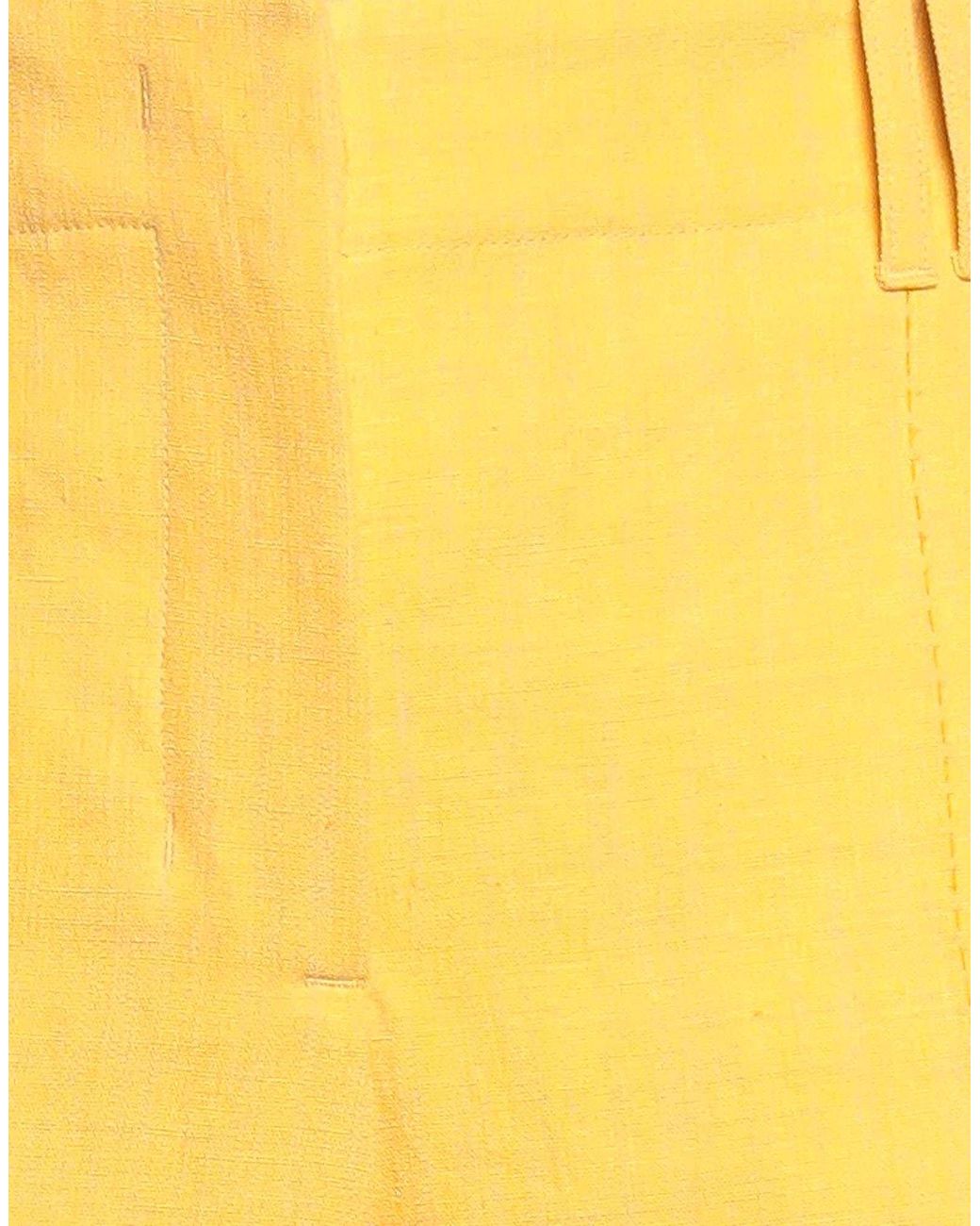 Jacquemus Yellow Belt Loop Casual Pants