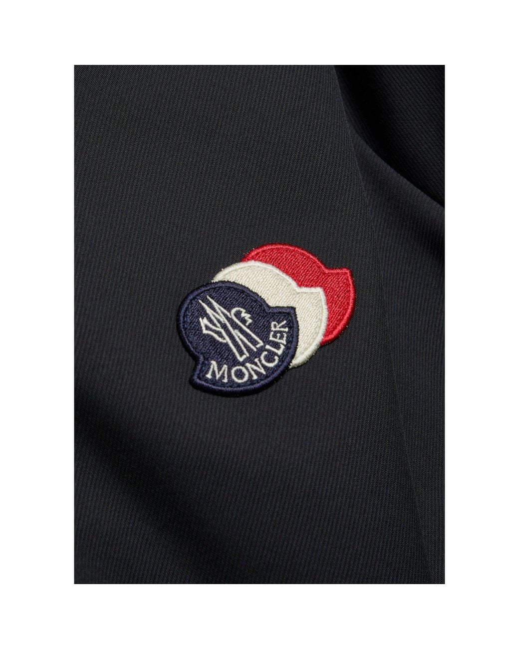 Moncler Black Simple Logo Jacket for men