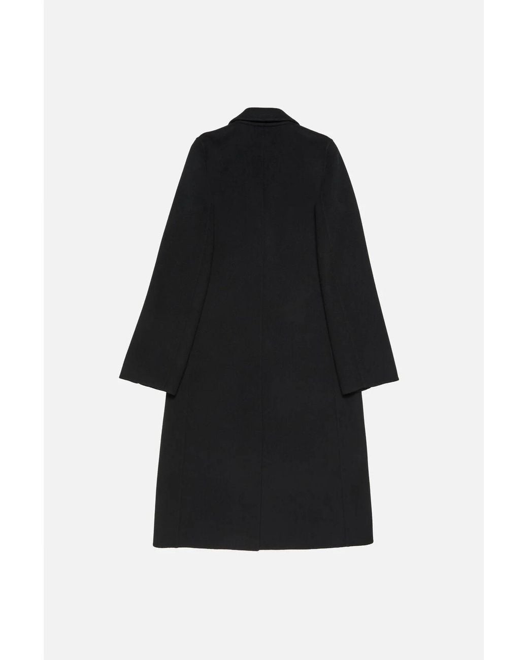 Acne Black Single Breasted Long Coat