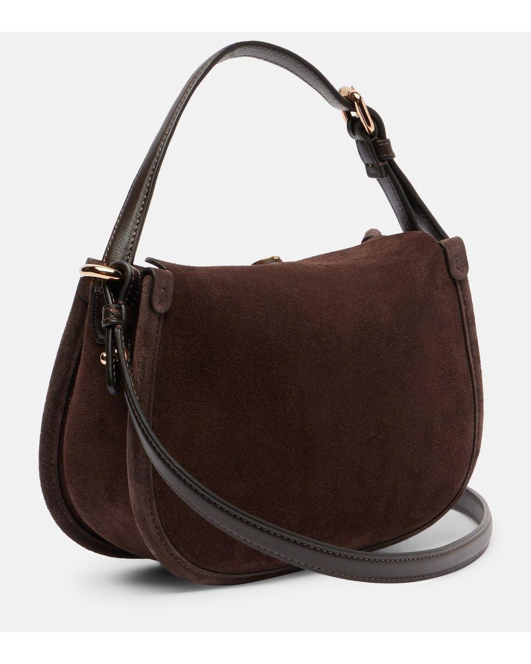 Etro Brown Pony Small Suede Crossbody Bag