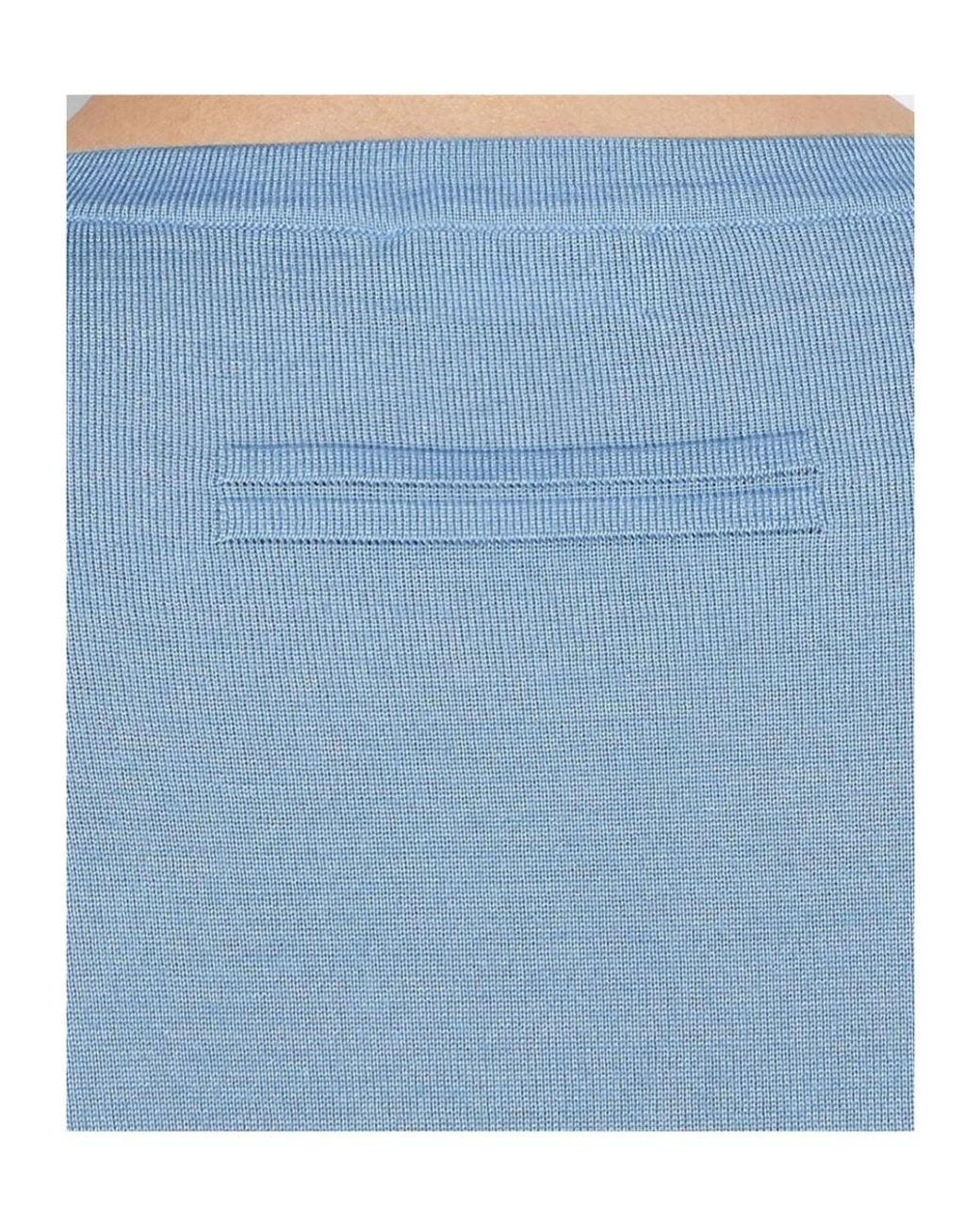 Zegna Blue Crew-Neck Sweater for men