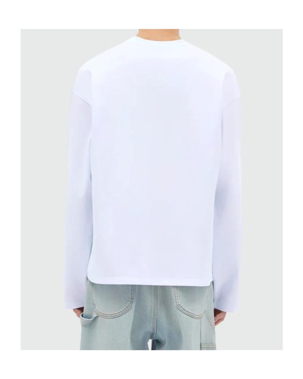 MSGM White Graphic-Print T-Shirt for men