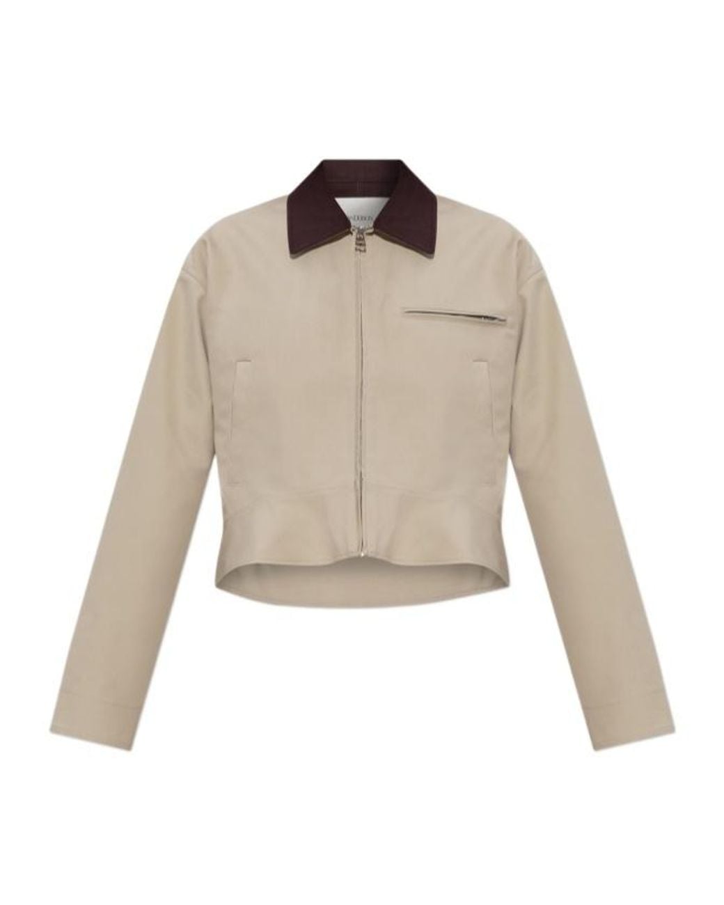 J.W. Anderson Natural Jw Anderson Curved Hem Workwear Jacket