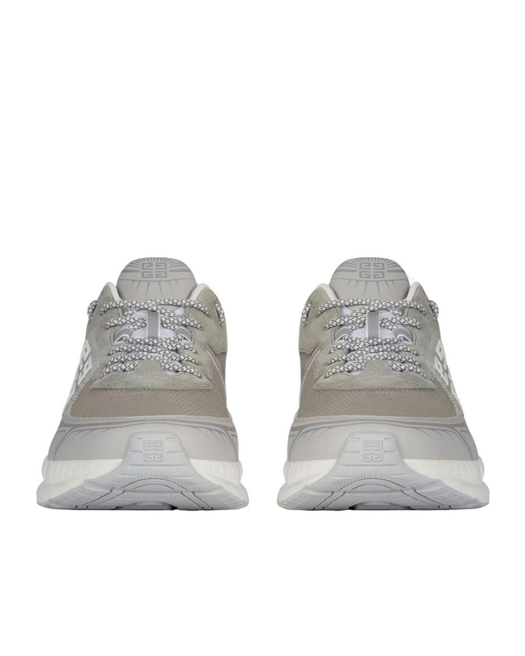 Givenchy Gray Nfnty-52 Lace-Up Sneakers for men