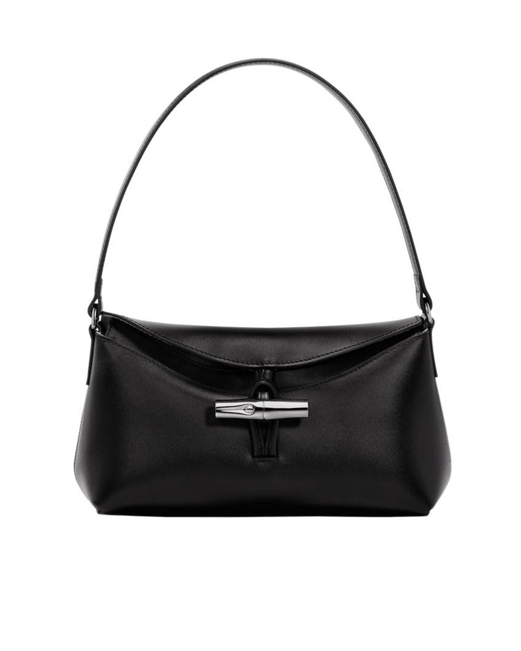 Longchamp Black Small Le Roseau Shoulder Bag
