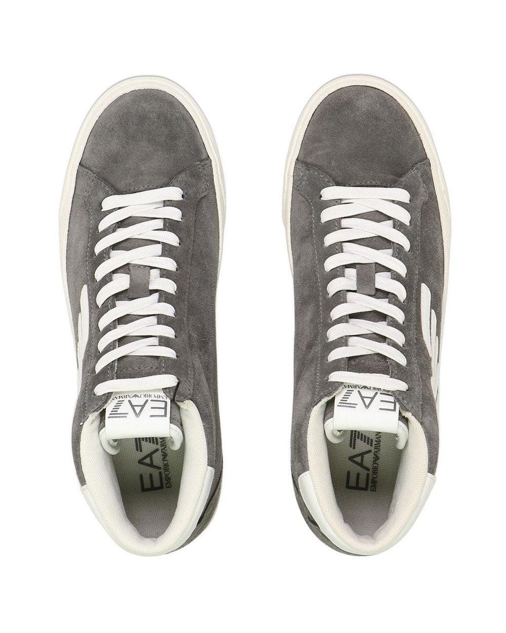 EA7 Multicolor High-Top Logo Casual Sneakers for men