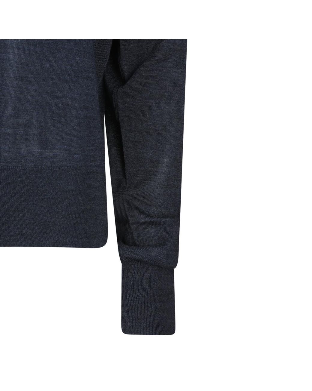 Phoebe Philo Blue V-Neck Wool Sweater