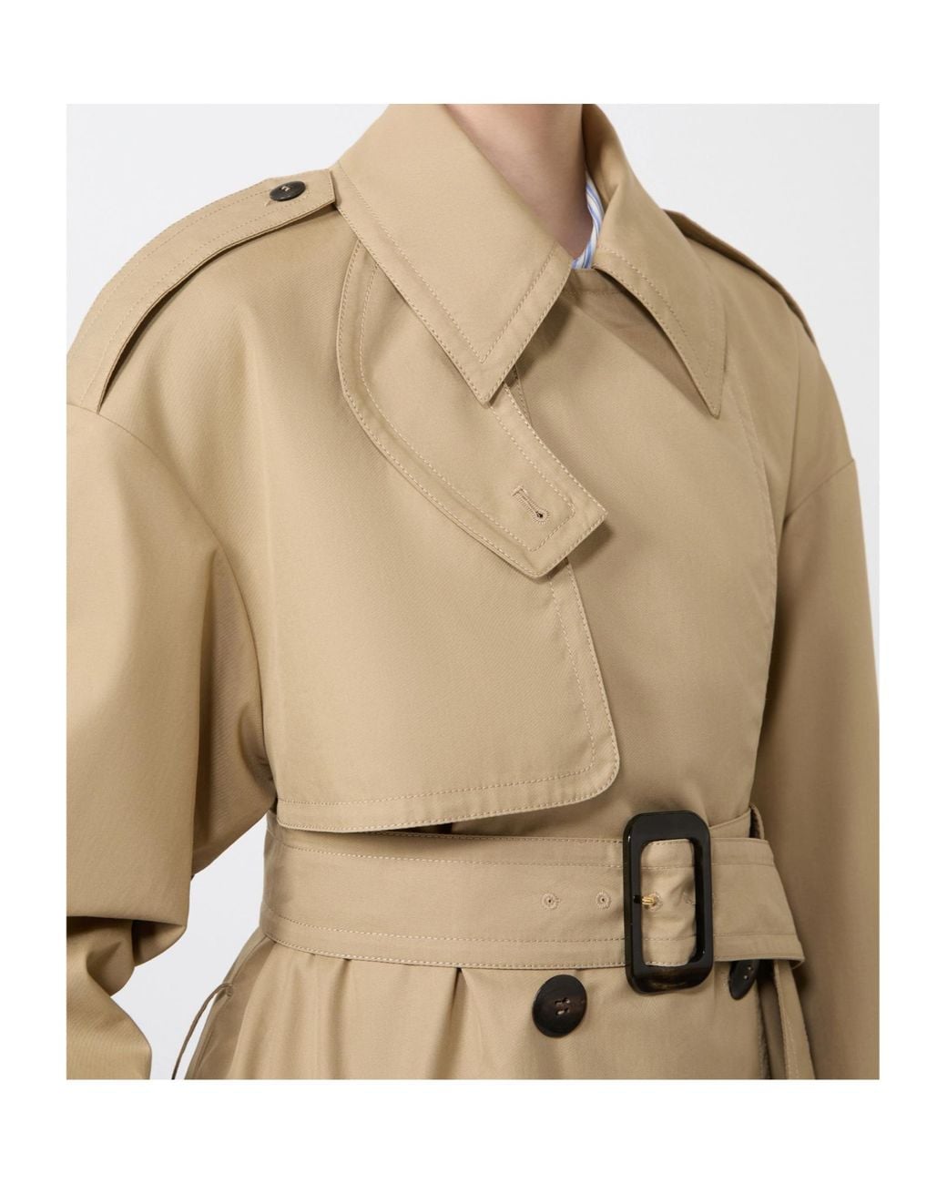 Max Mara Natural Studio Mstcharme Belted Raincoat