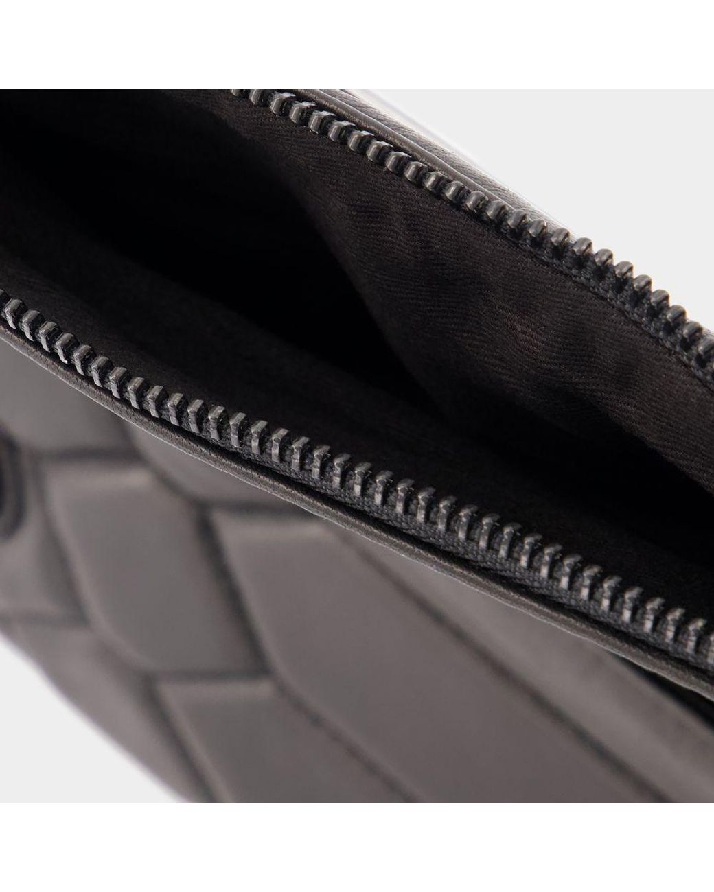 Zadig & Voltaire Black Rock Mat Scale Clutch Bag