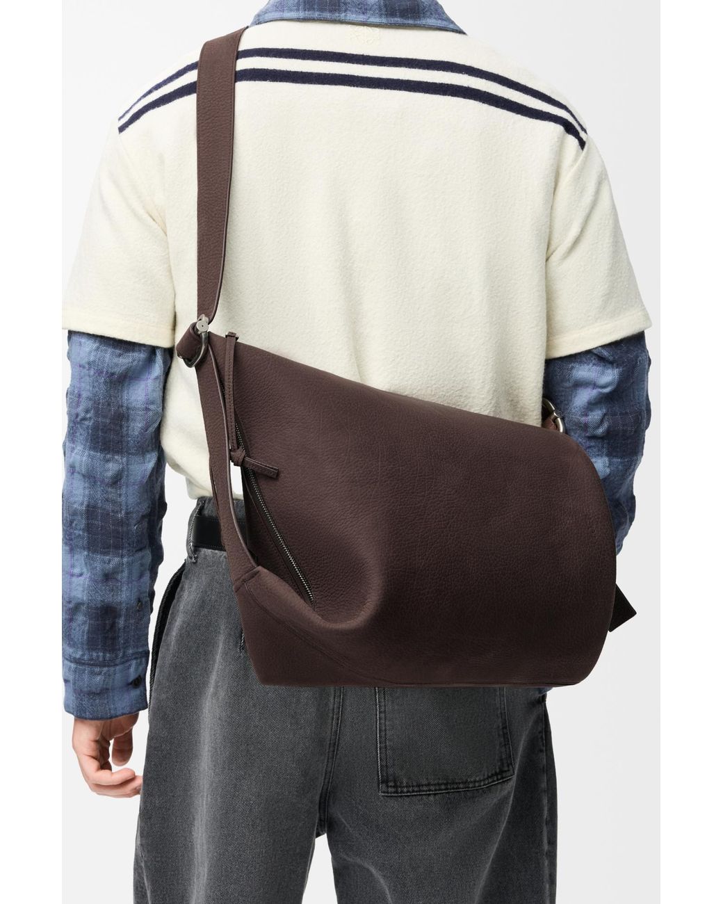 Loewe Brown Loop Bucket Bag for men