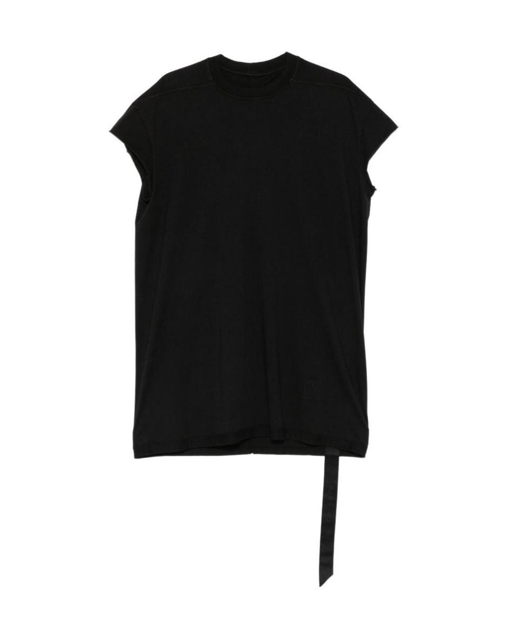 Rick Owens Black Longline T-Shirt for men