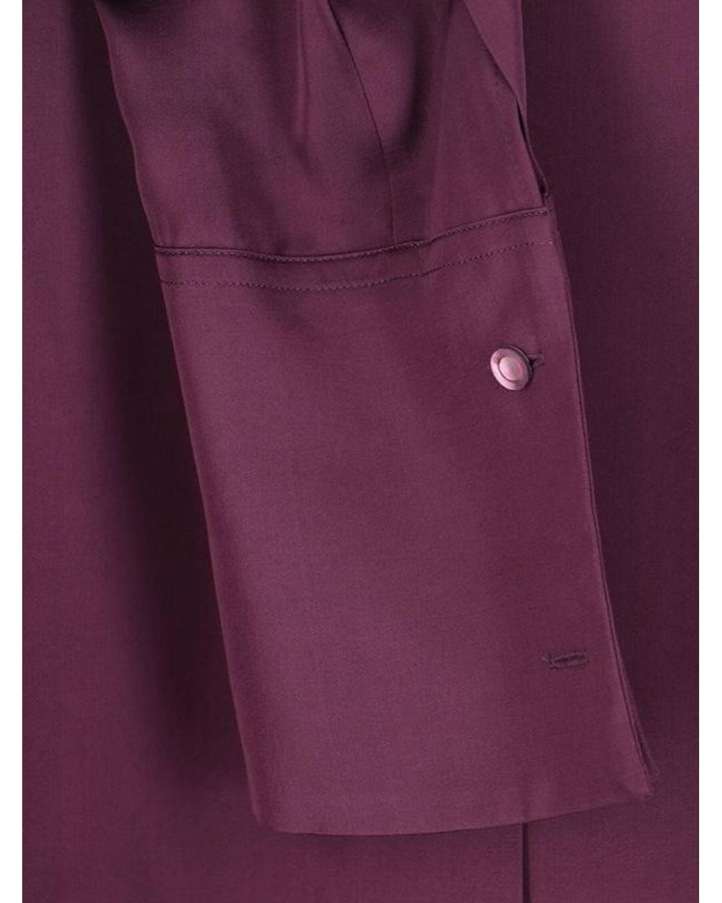 Dries Van Noten Purple Satin Shirt