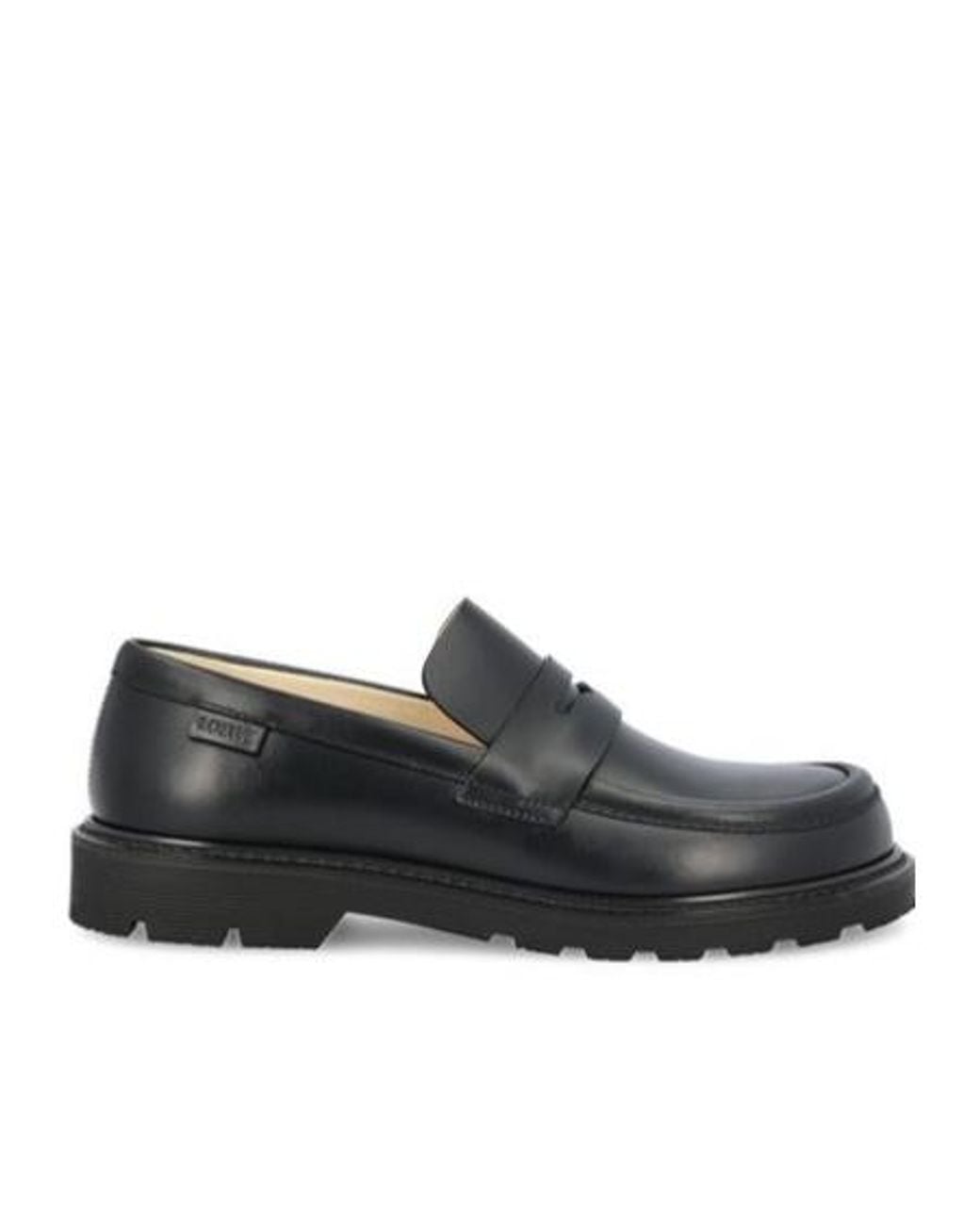 Loewe Black Round-Toe Blaze Loafers