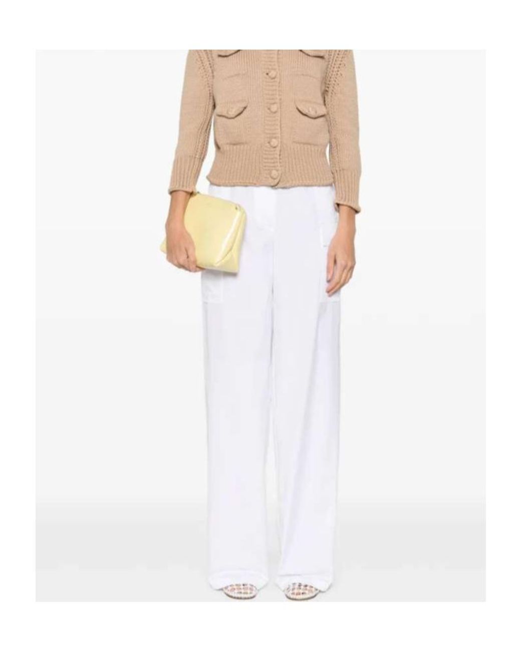 Ermanno Scervino White Cotton Trousers