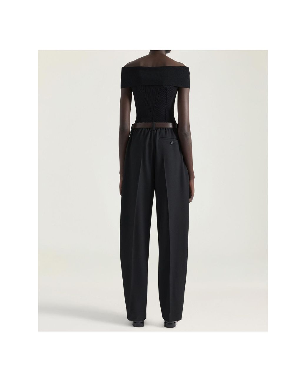 Givenchy Blue Off-The-Shoulder Top