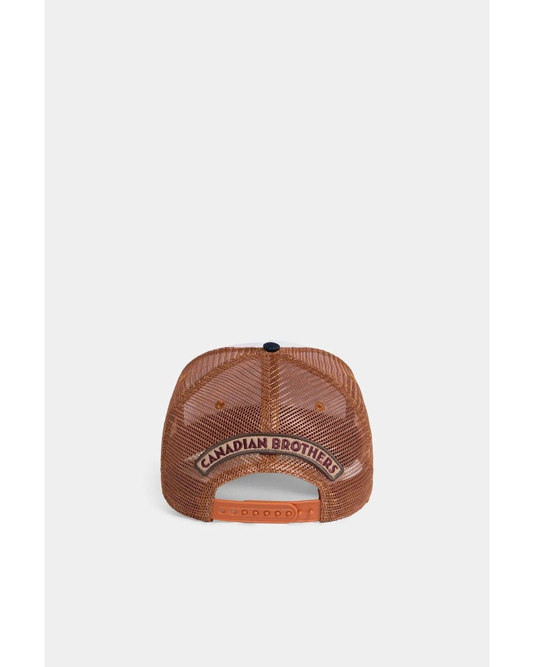 DSquared² White Embroidered Trucker Baseball Cap for men