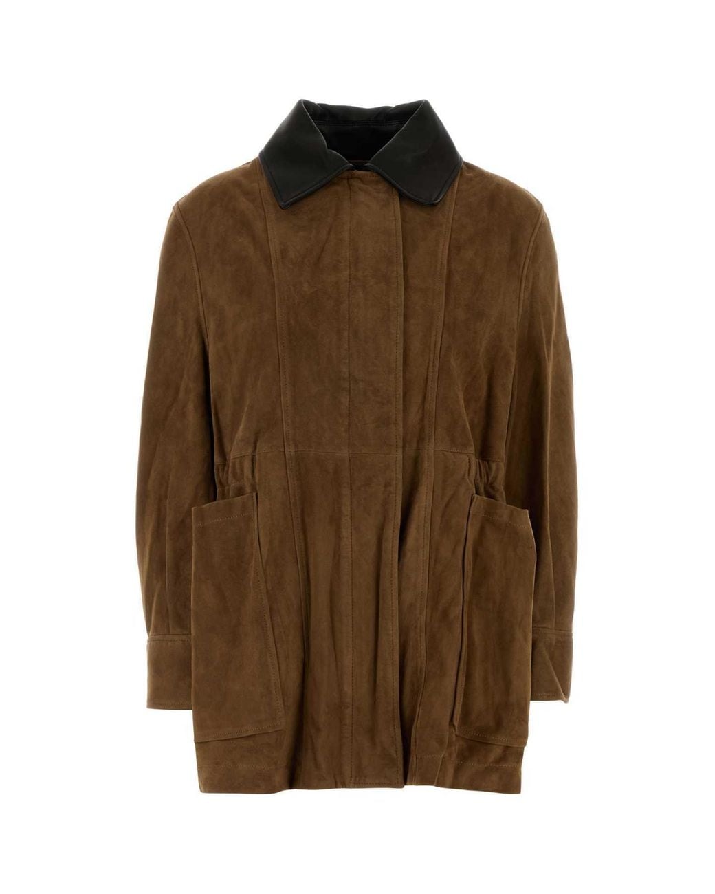 Nour Hammour Brown Grange Suede Jacket