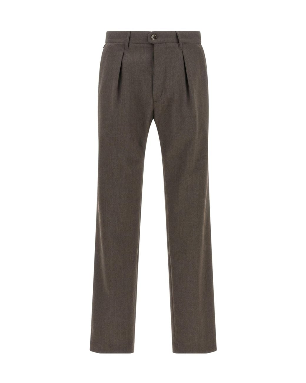 Incotex Gray Pleated Pants for men