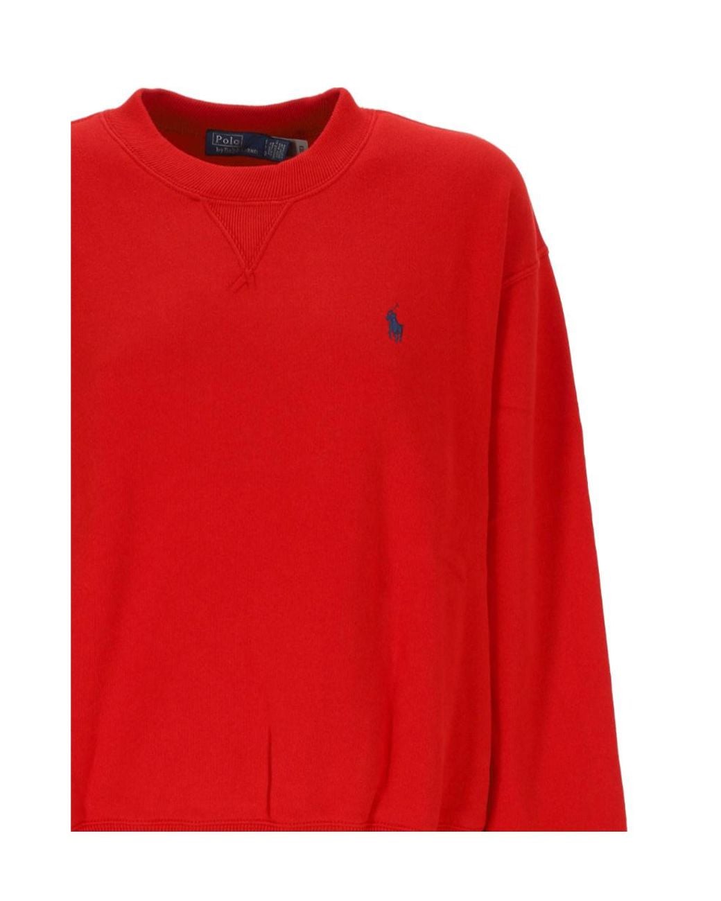 Polo Ralph Lauren Red Ralph Lauren Logo Crewneck Sweatshirt