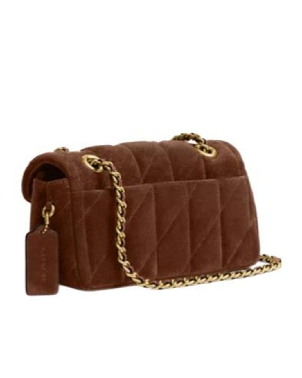 COACH Brown Tabby 20 Quilted Shoulder Bag