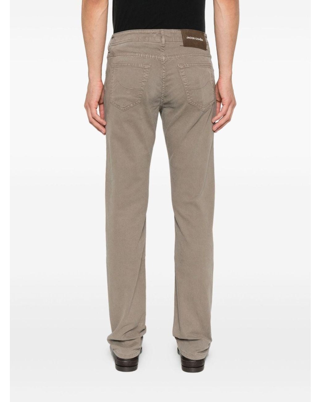 Jacob Cohen Gray Belt Loop Casual Pants for men