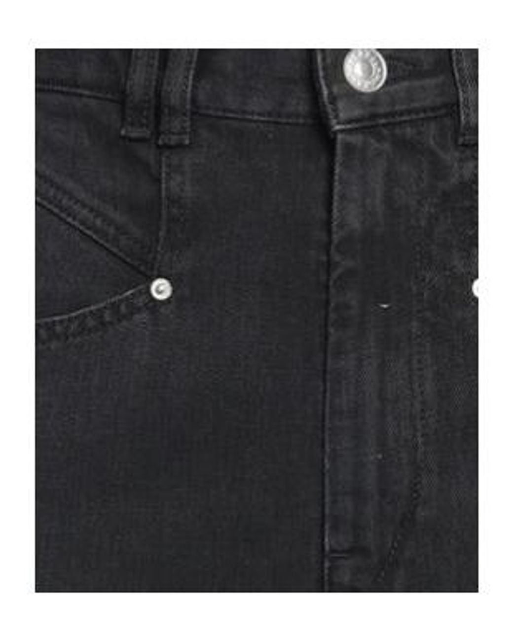Isabel Marant Black High-Waisted Straight-Leg Jeans