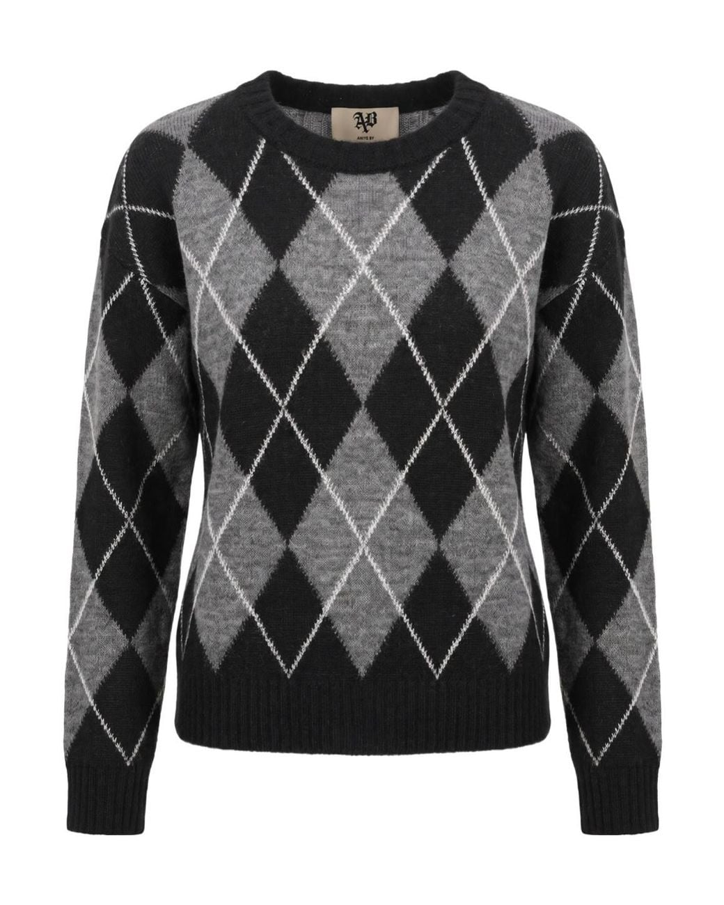 Aniye By Black Rebby Argyle Knitted Sweater