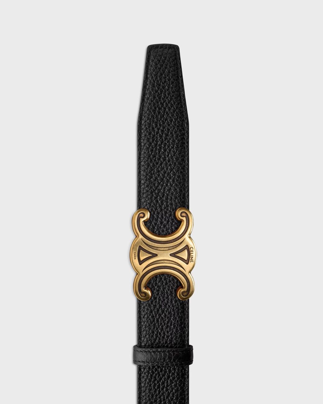 Céline White Triomphe Helium Buckle Reversible Strap 30Mm for men