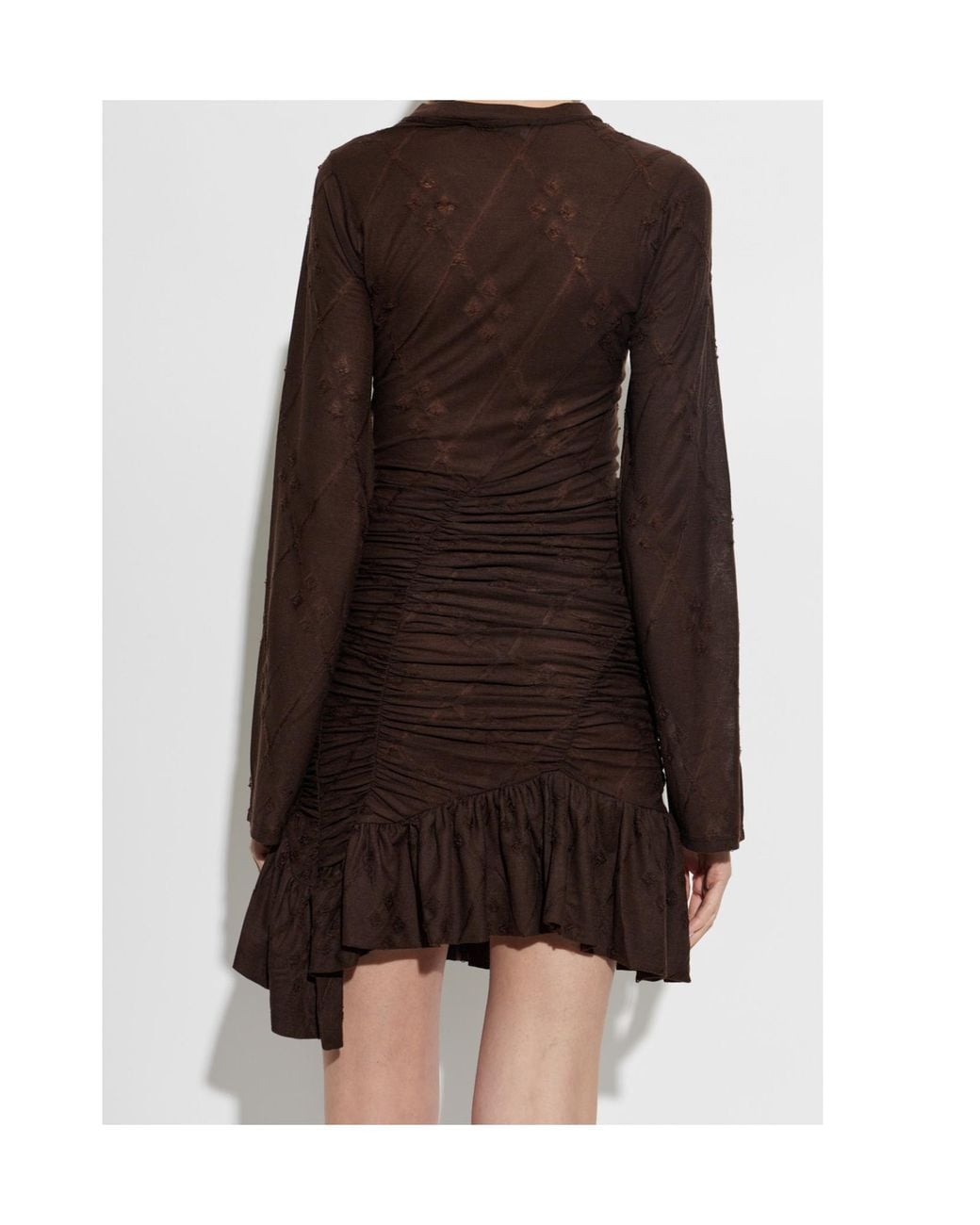 IRO Brown Long-Sleeved Dress