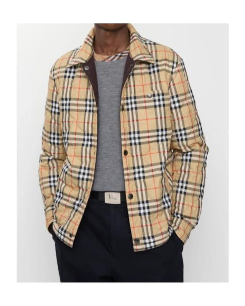 Burberry Black Quilted Button-Fastening Padded Jacket for men