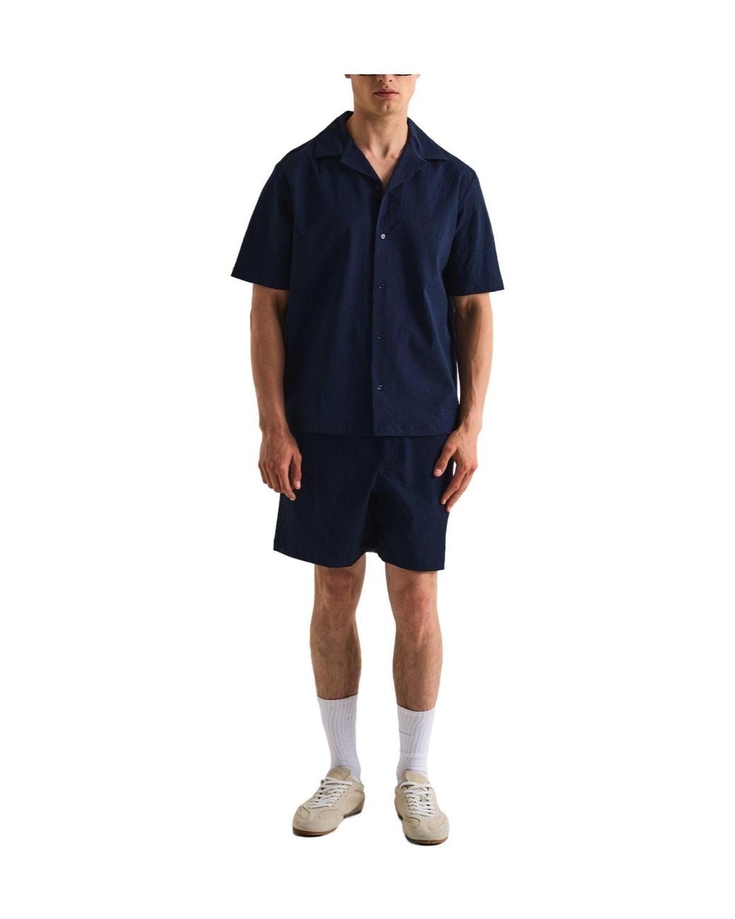 Maison Kitsuné Blue Classic Solidcolor Shirt for men