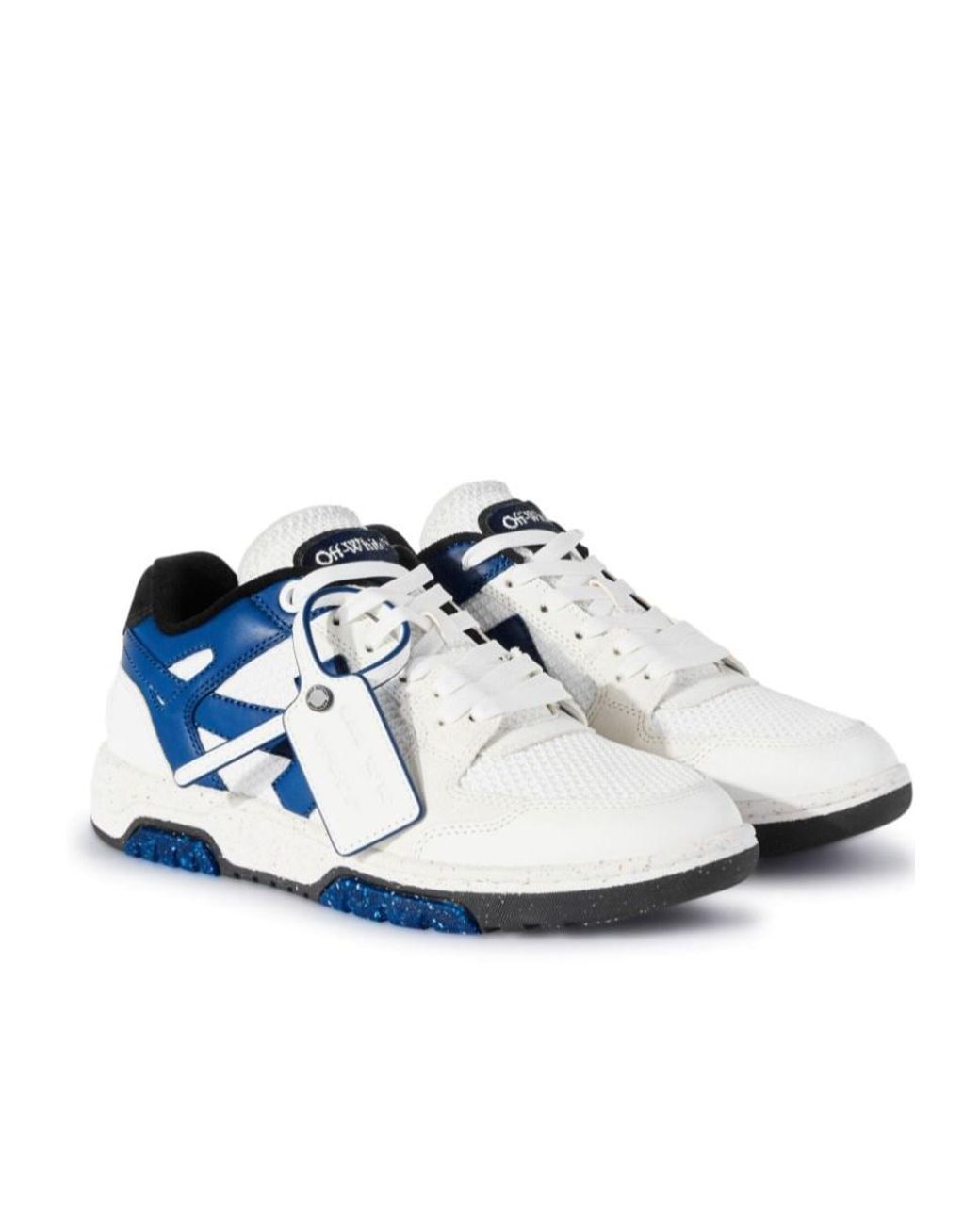 Off-White c/o Virgil Abloh Blue Slim Out Of Office Colour-Block Sneakers for men