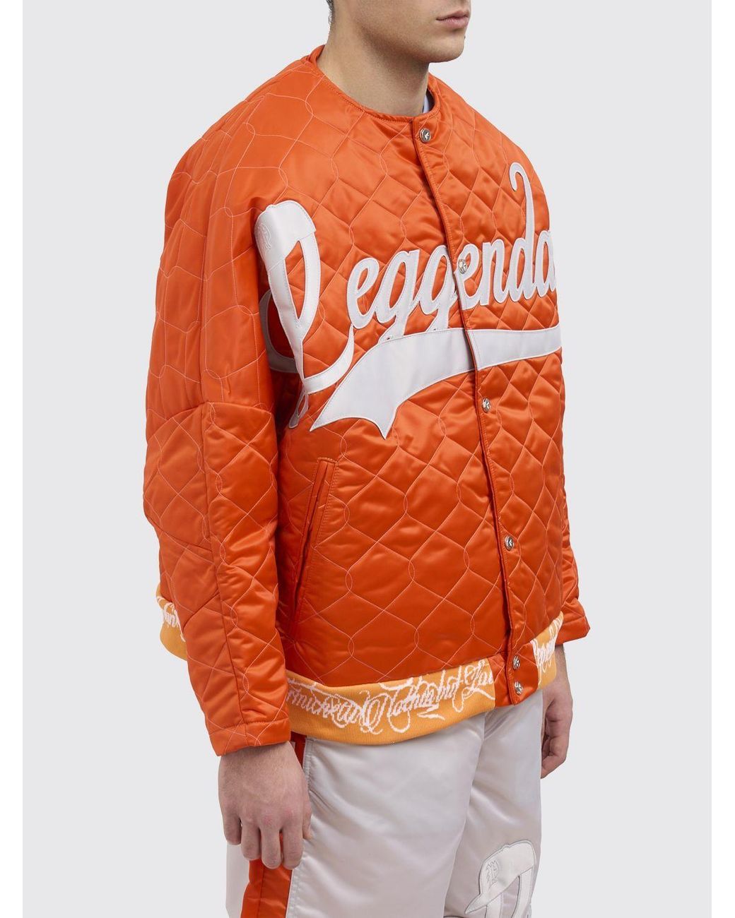 PDF CHANNEL Orange Pdf Leggenda Due Quilted Jacket for men