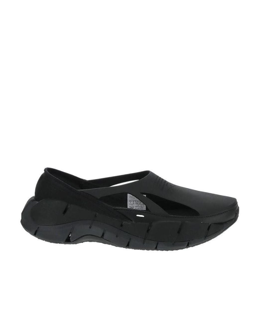 Maison Margiela Black X Reebok Cut-Out Slip-On Sneakers for men