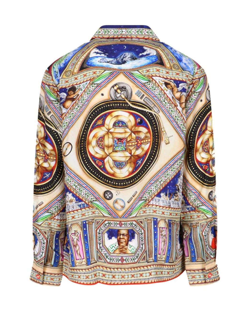 Casablanca Blue Cherub Print Shirts for men