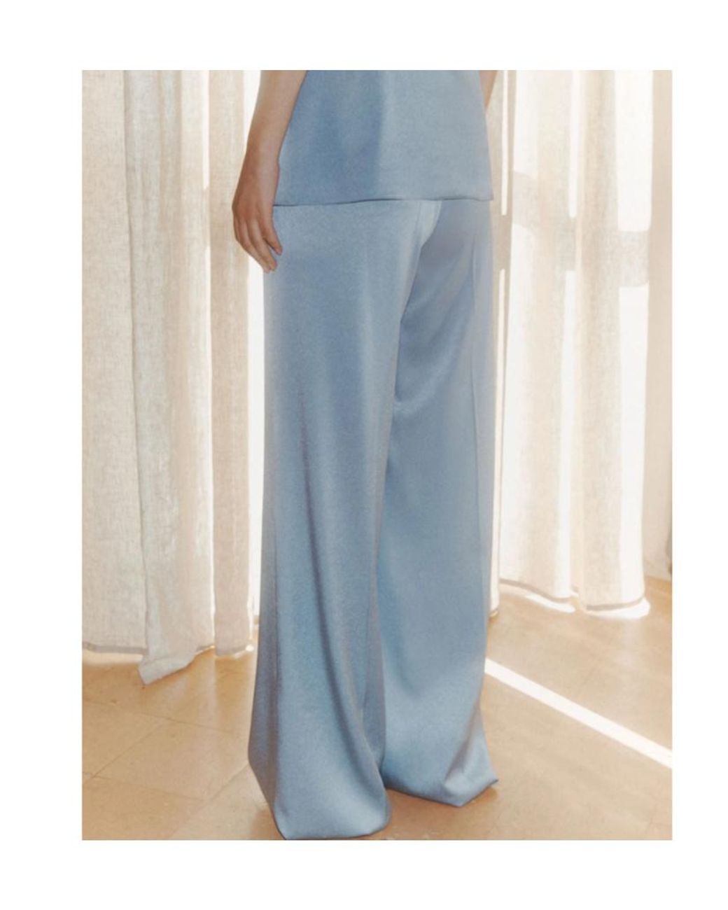 Marella Blue Satin Trousers