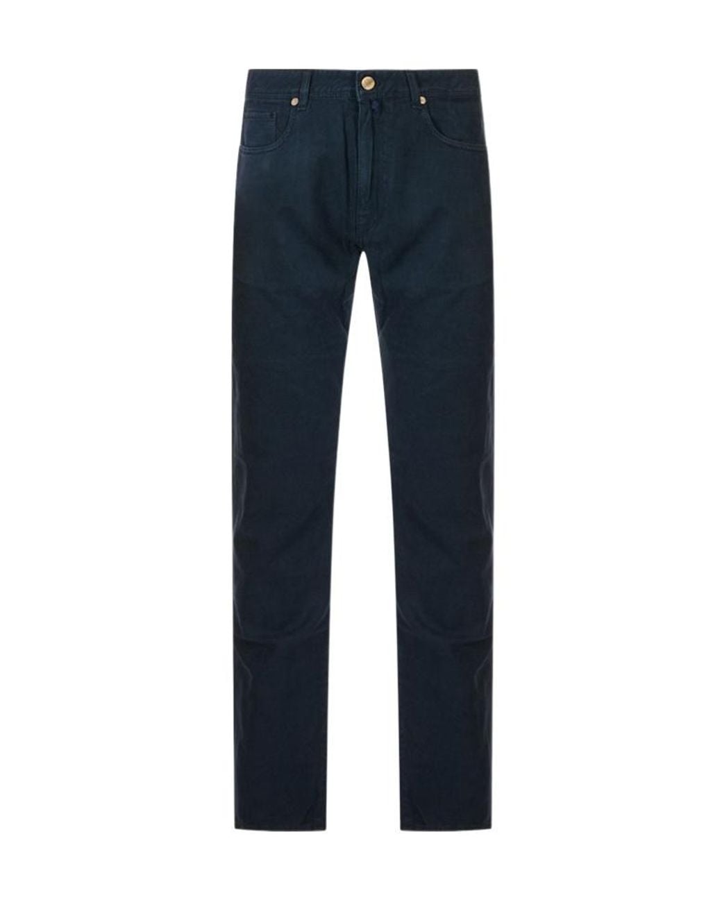 Incotex Blue Casual Pants With Belt Loops for men