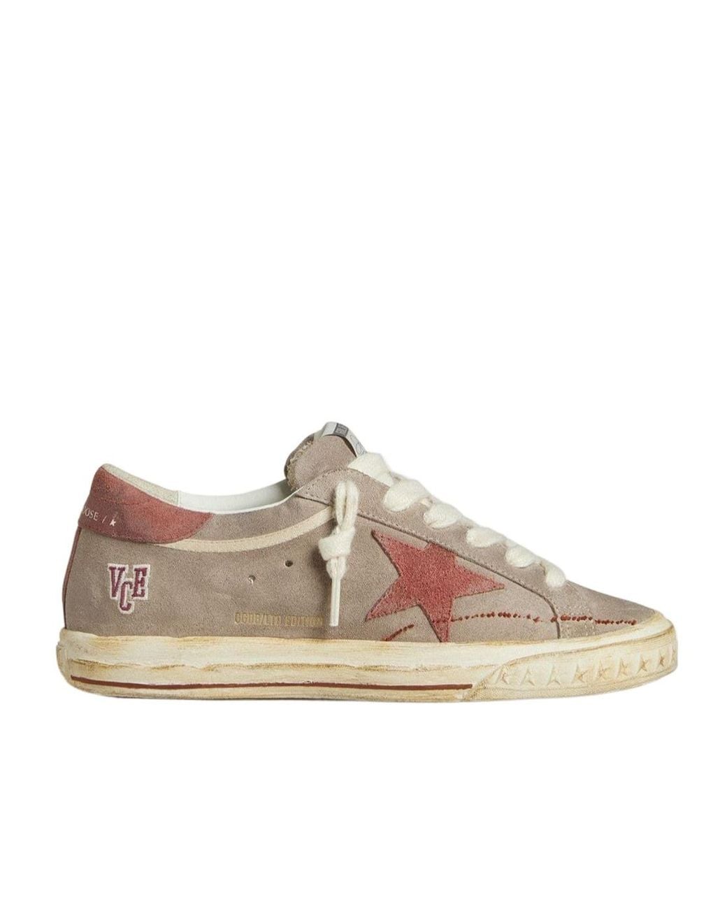 Golden Goose Deluxe Brand Brown Super-Star Destroyed Foxing Sneakers