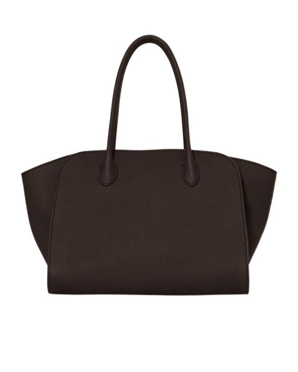 The Row Black Marlo 12 Zip Tote Bag